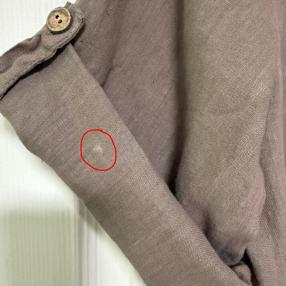 Bohabille Women's Linen Lagenlook Bubble Hem Dress Size Large - Picture 14 of 16